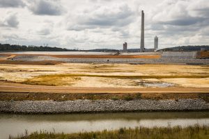 USA: Tennessee, Tennessee River Basin, Kingston, TVA's coal fly ash spill, Swan Pond Road