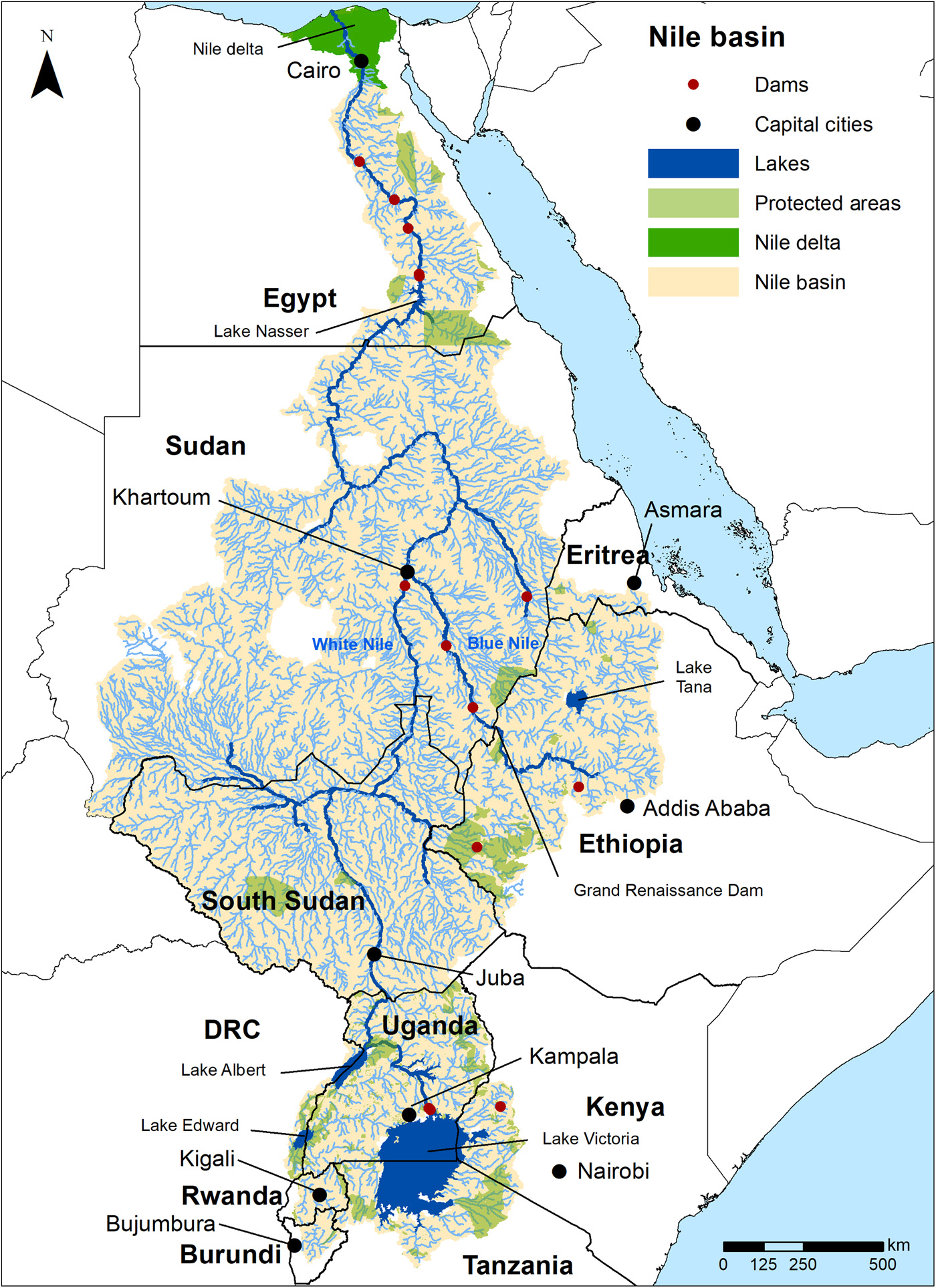 Nile River  Delta, Map, Basin, Length, Facts, Definition, Map