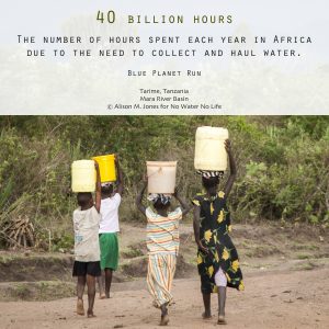 Tanzania:  No Water No Life Mara River Expedition, Masarua Dam water catchment, women carrying water in buckets on heads